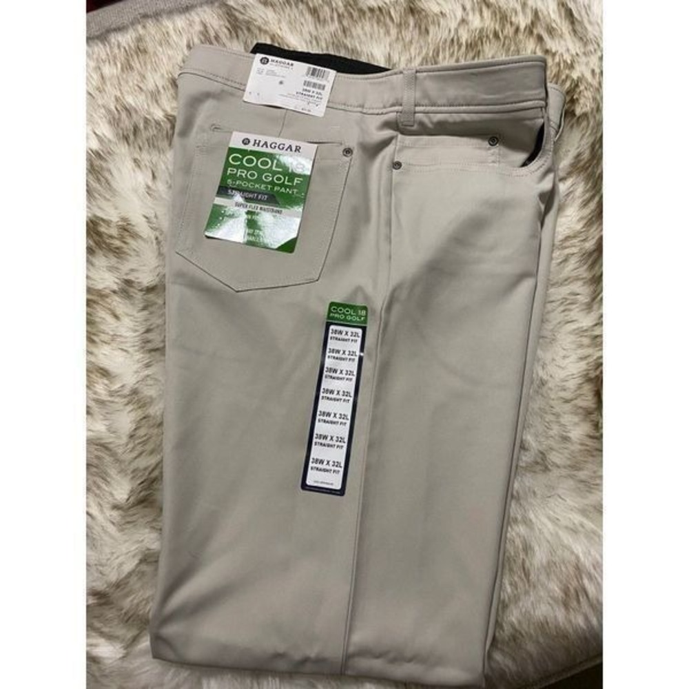 Men's HAGGAR COOL 18 PRO Pants Size 38/3
